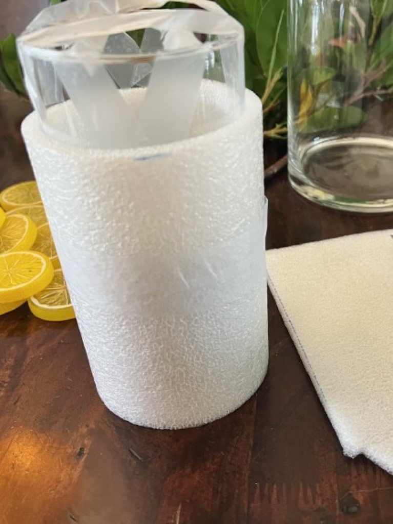 Large vase and smaller cylinder